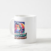 Astronaut Kosmische Kat Beker Koffiemok (Voorkant links)