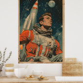 Astronaut Kunst Astronaut Galerij Kunst  Kunst As Poster (Keuken)