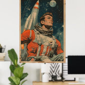 Astronaut Kunst Astronaut Galerij Kunst  Kunst As Poster (Thuiskantoor)