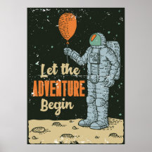 Astronaut Laat Het Avontuur Beginnen Mannengrot