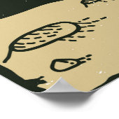 Astronaut laat het avontuur Man grot beginnen Poster (Hoek)