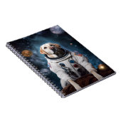 Astronaut Labrador in Ruimtekidschool Notitieboek (Rechterzijde)