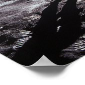 astronaut landt op de maan poster (Hoek)