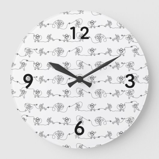 Astronaut Large Clock Grote Klok (Voorkant)