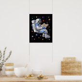 Astronaut Leesboek Poster (Keuken)