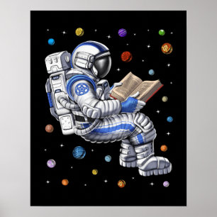 Astronaut Leesboek Poster