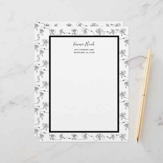 Astronaut Letterhead Briefhoofd (Voorkant / Achterkant in situ)