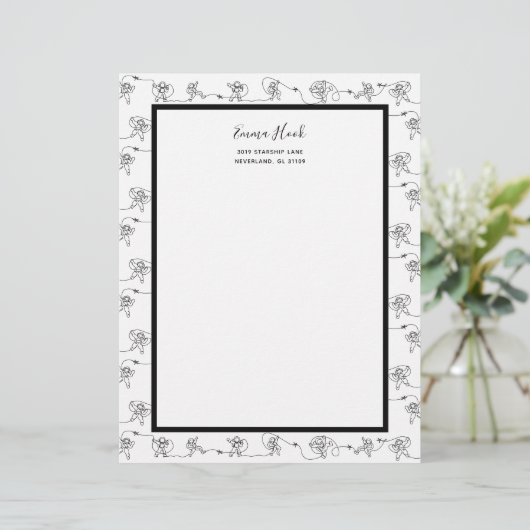 Astronaut Letterhead Briefhoofd (Staand voorkant)