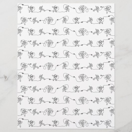 Astronaut Letterhead Briefhoofd (Achterkant)