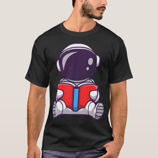 Astronaut lezen t-shirt (Voorkant)