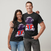Astronaut lezen t-shirt (Unisex)