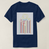 Astronaut Lines Space T-shirt (Design voorkant)