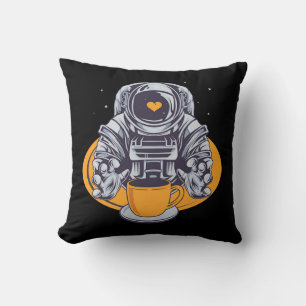 Astronaut Love Coffee Kussen