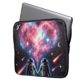 Astronaut Love Electronics Sleeve - Elektronicatas (Voorkant Links)
