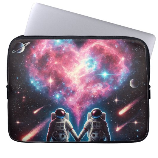 Astronaut Love Electronics Sleeve - Elektronicatas (Voorkant)