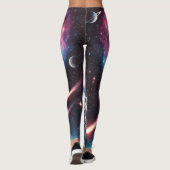 Astronaut Love Galaxy Print Leggings (Achterkant)