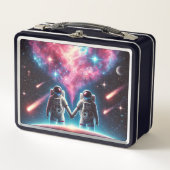 Astronaut Love Metal Lunchbox (Voorkant)