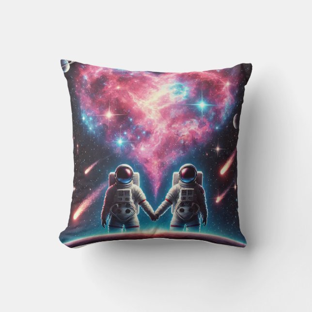 Astronaut Love Pillow - Sierkussen (Voorkant)