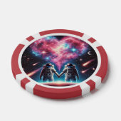 Astronaut Love Poker Chip (Enkel)