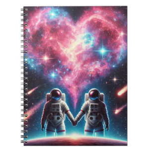 Astronaut Love Spiral Notitieboek