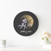 Astronaut Lovers die in de ruimte zoenen met Gold  Grote Klok (Huis)