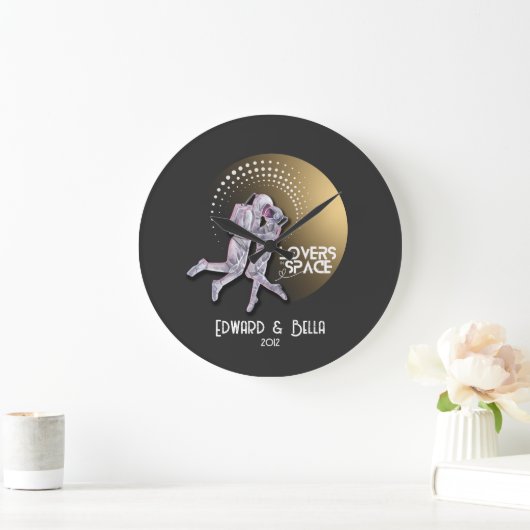 Astronaut Lovers die in de ruimte zoenen met Gold  Grote Klok (Huis)