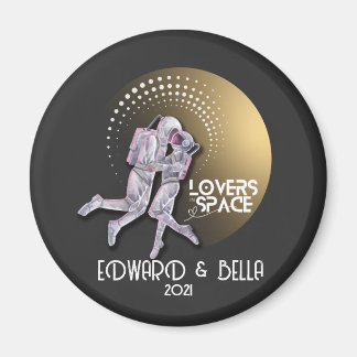 Astronaut Lovers die in de ruimte zoenen met Gold  Magneet