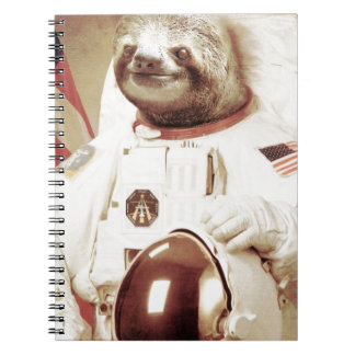Astronaut Luiaard Notitieboek