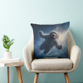 Astronaut Luiaard Ruimte Surrealistisch Dier Perso Kussen (Stoel)