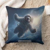 Astronaut Luiaard Ruimte Surrealistisch Dier Perso Kussen (Deken)