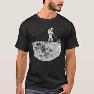 Astronaut maaien van de maan ontwerp t-shirt