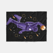 Astronaut maakt een slam dunk fleece deken (Voorkant (Horizontaal))