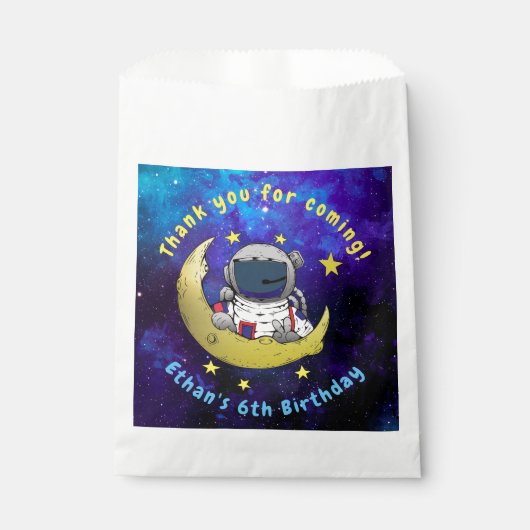Astronaut & Maan Bedankzakje (Voorkant)
