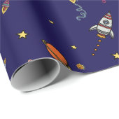 Astronaut & Maan Cadeaupapier (Rol Hoek)