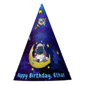 Astronaut & Maan Feesthoedjes (Voorkant)