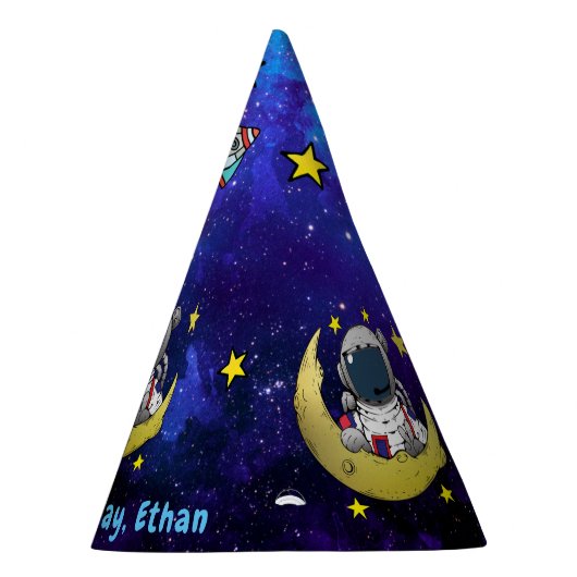 Astronaut & Maan Feesthoedjes (Rechts)