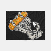 Astronaut Maan Renner Fleece Deken (Voorkant (Horizontaal))