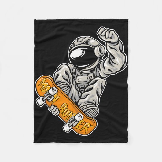 Astronaut Maan Renner Fleece Deken (Voorkant)