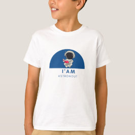 Astronaut Maan T‑Shirt • Grafische Space Explorer T-shirt