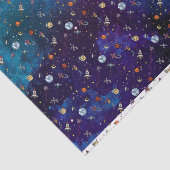 Astronaut & Maan Tissuepapier (Detail)