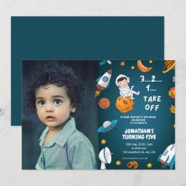 Astronaut Maatwerkfoto Ruimte planeten blauwe them Kaart