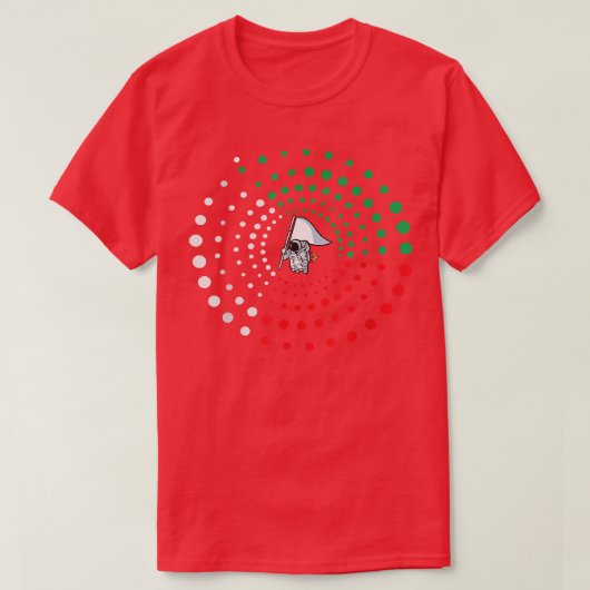 astronaut MANNEN Gif Idea T-shirt (Design voorkant)