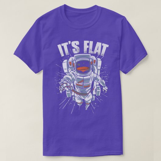 Astronaut Mars Het is Flat Planet Astronomy Scienc T-shirt (Design voorkant)
