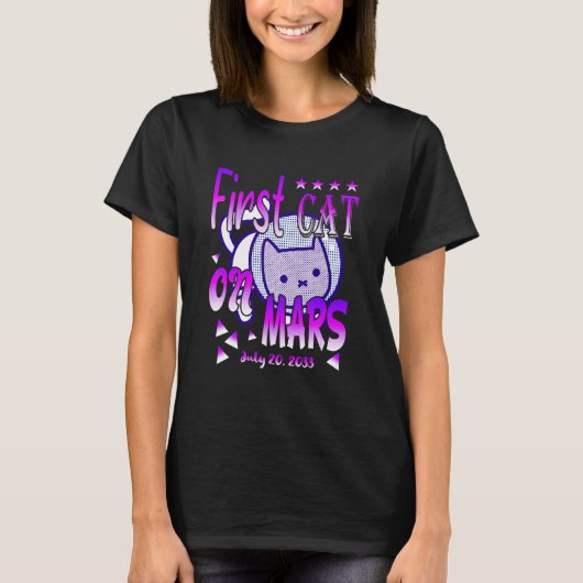 Astronaut Mars Kat T-shirt (Voorkant)