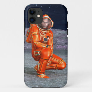 Astronaut Mars Space Explorer op een buitenaardse  Case-Mate iPhone Case