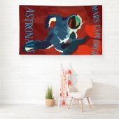 Astronaut Mars Verkenner Ruimte Reis Vakantie Spandoek (Insitu)