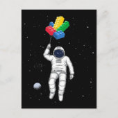 Astronaut Master Builder, bouwstenen Briefkaart (Voorkant)