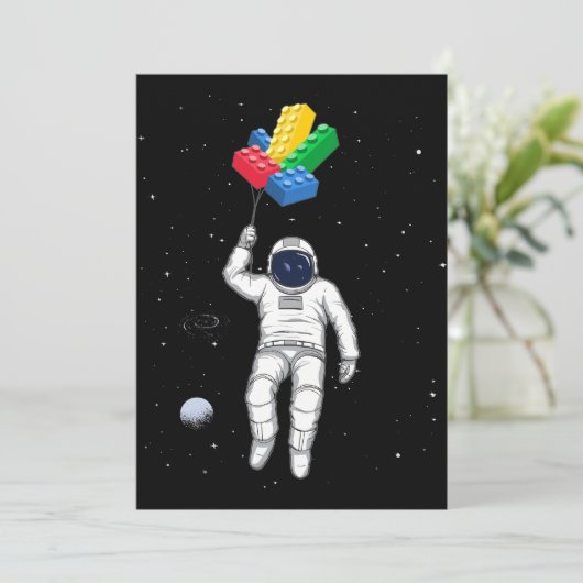 Astronaut Master Builder, bouwstenen Kaart (Staand voorkant)