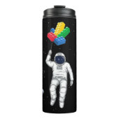 Astronaut Master Builder, bouwstenen Thermosbeker (Voorkant)