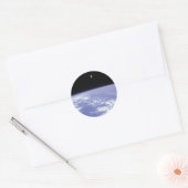Astronaut McCandless Vliegen met Jetpack Ronde Sticker (Envelop)